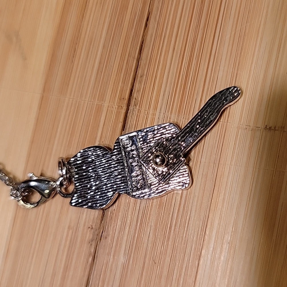 Scarlet Red Kit-Cat Klock clock clip on charm necklace - Picture 5 of 5